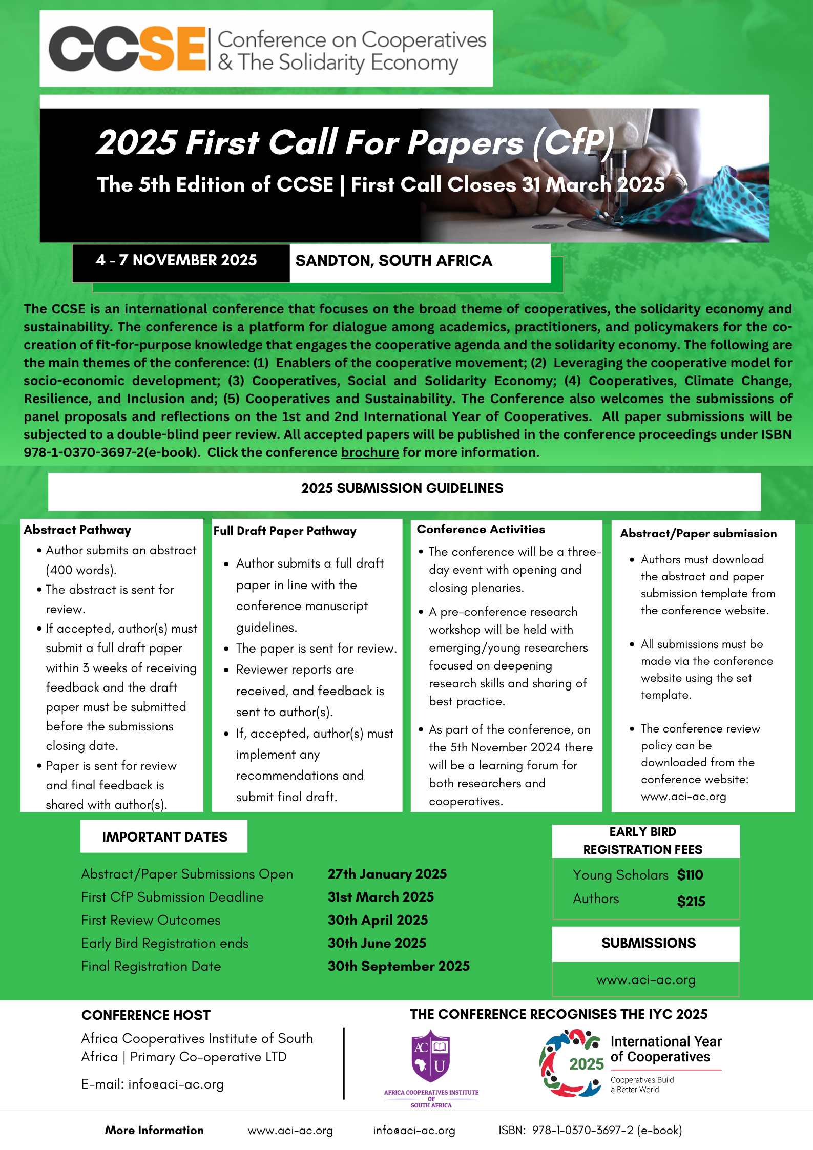 5th Conference on Cooperatives and the Solidarity Economy