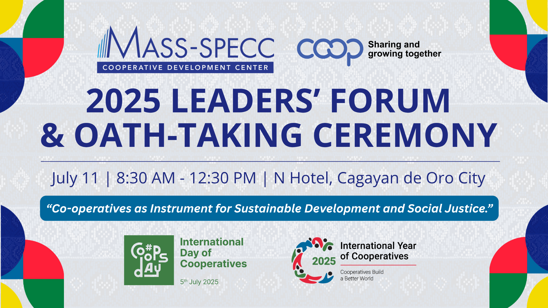 2025 MASS-SPECC Leaders’ Forum and Oath-Taking Ceremony