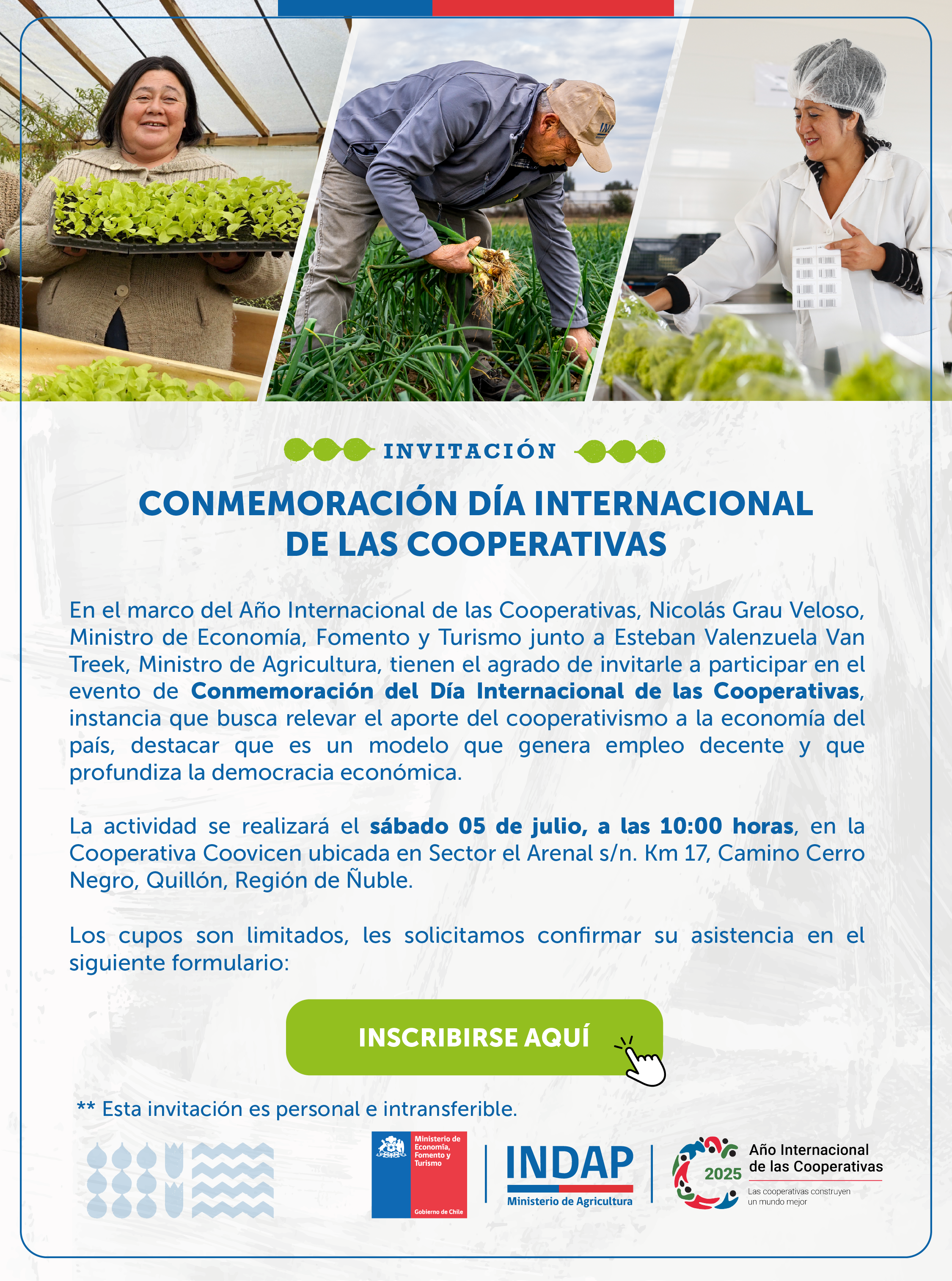 Conmemoración Día Internacional de las Cooperativas